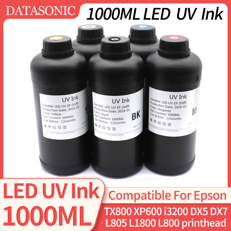 Uv Flatbed Printer - 1000ML LED Inchiostro UV Per TX800